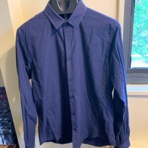 Zara polka dot button down shirt